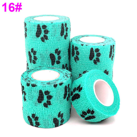 1 Pcs Printed Medical Self Adhesive Elastic Bandage 4.5m Colorful Sports Wrap Tape for Finger Joint Knee First Aid Kit Pet Tape - Respiratory Teacher