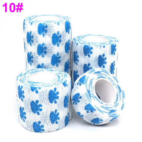 1 Pcs Printed Medical Self Adhesive Elastic Bandage 4.5m Colorful Sports Wrap Tape for Finger Joint Knee First Aid Kit Pet Tape - Respiratory Teacher