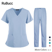 Medical Clothes Scrubs Nursing Pants Elastic Medical Uniforms For Summer Uniforms Nurse Women Thin And Light Fabric Short Sleeve - Respiratory Teacher