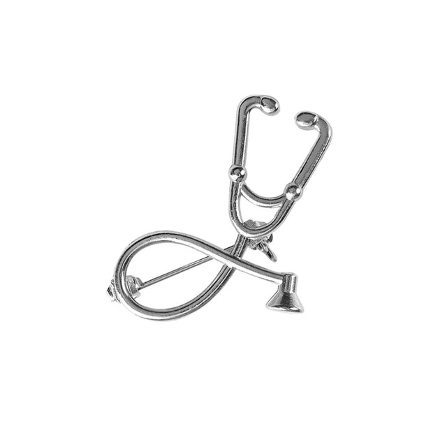 Medical Medicine Brooches for Doctors Nurse Metal Stethoscope Enamel Pins Backpack Shirt Collar Lapel Pin Button Badges Jewelry - Respiratory Teacher